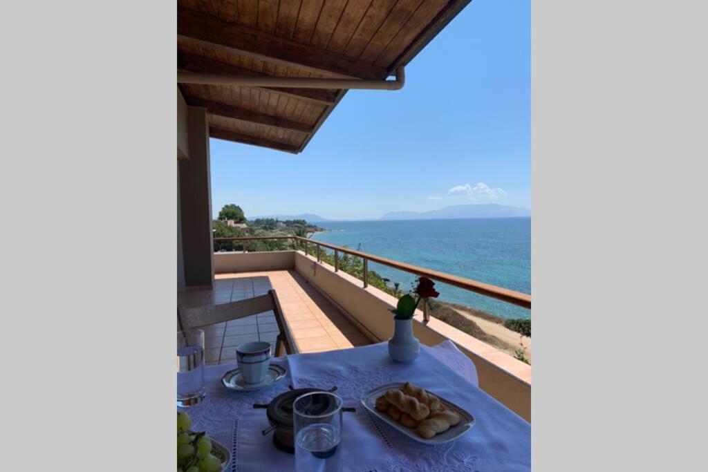 360º Suite With Endless Views To The Ionian Sea Mytikas  Exterior foto